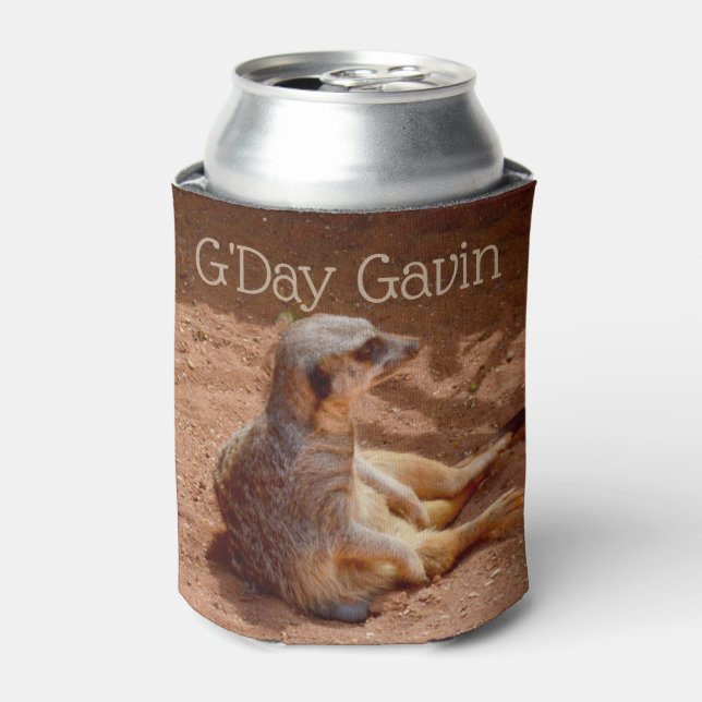 G'Day Gavin Meerkat Stubby Cooler, Can Cooler (Can Front)