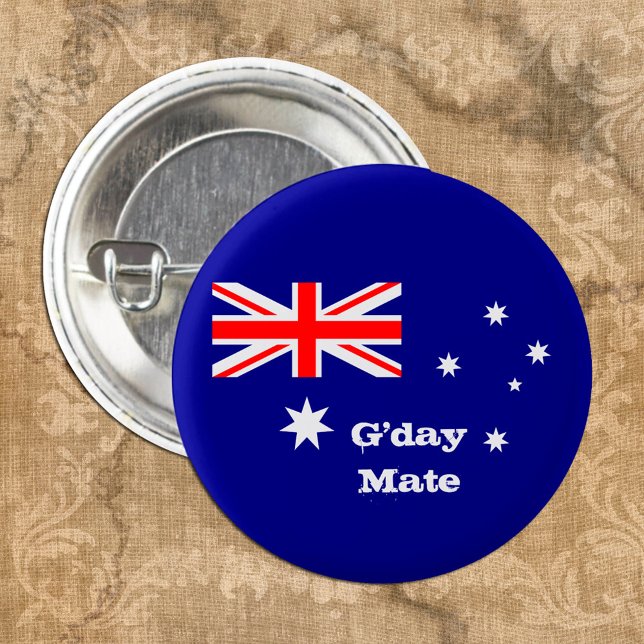 G'day Mate & Australian Flag fashion / Australia 3 Cm Round Badge (Creator Uploaded)