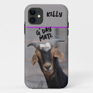 G'day mate smiling goat Customisable Case-Mate iPhone Case