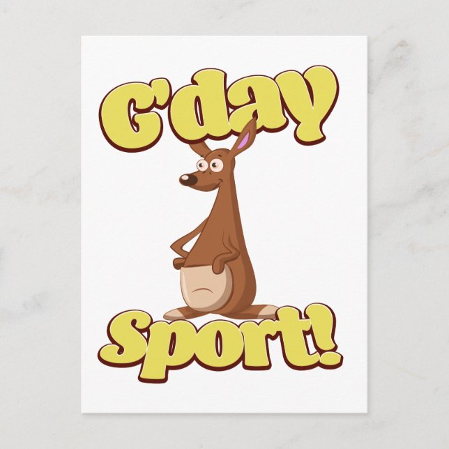 G'day Sport Postcard (Front)