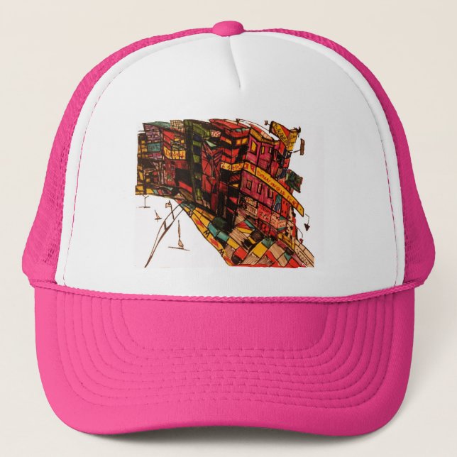 gdp fear ink trucker hat (Front)