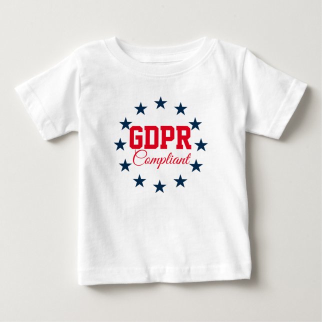 GDPR Compliant Baby T-Shirt (Front)