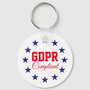 GDPR Compliant General Data Protection Regulation Key Ring