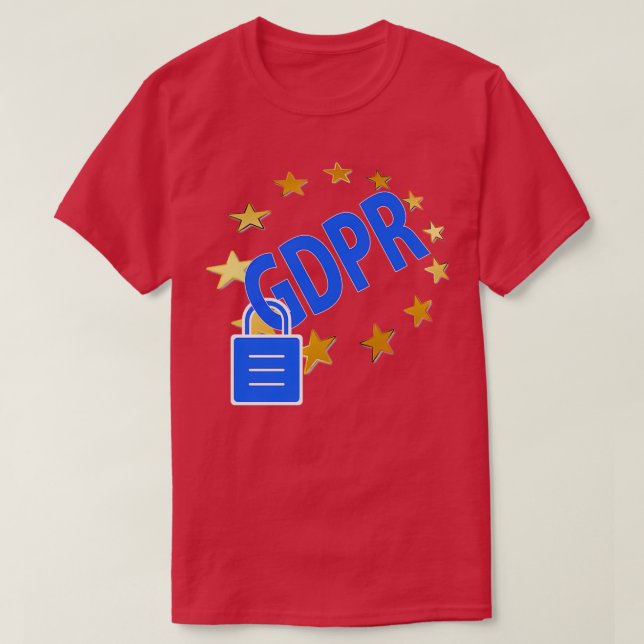 GDPR DSGVO Data Privacy T-Shirt (Design Front)
