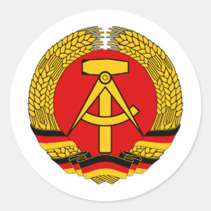 GDR. CLASSIC ROUND STICKER