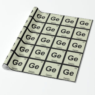 Ge - Gelato Chemistry Periodic Table Symbol Wrapping Paper