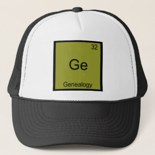 Ge - Genealogy Funny Chemistry Element Symbol Tee Trucker Hat