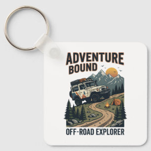 Gear Low Grind On Retro Off Road Adventure Key Ring