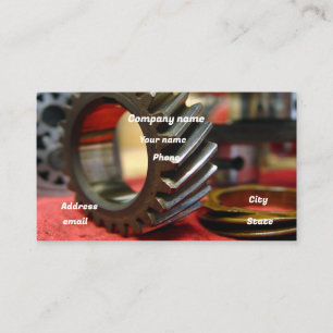 Gear Manufacturing Parts Business Card