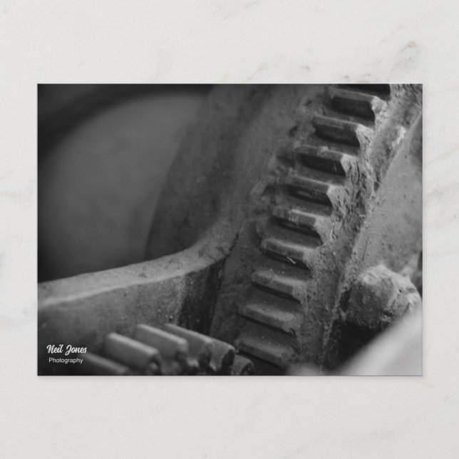 Gear of Progress Holiday Postcard (Front)