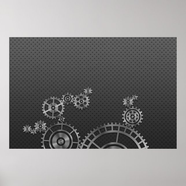 Gear Wheel Wallpaper Poster (Front)