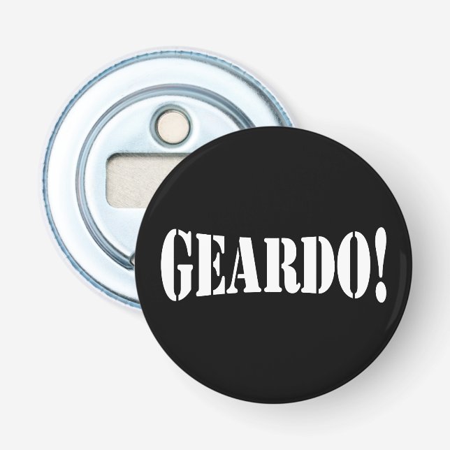 GEARDO! BOTTLE OPENER (Front)