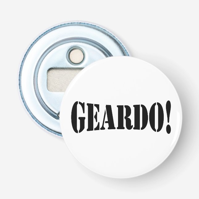 GEARDO! BOTTLE OPENER (Front)