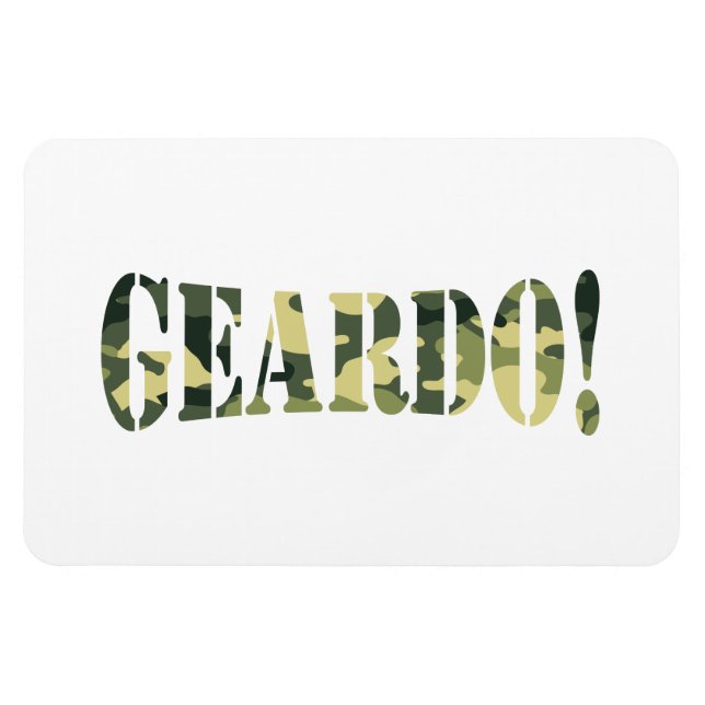 GEARDO! CAMO / CAMOUFLAGE MAGNET (Horizontal)
