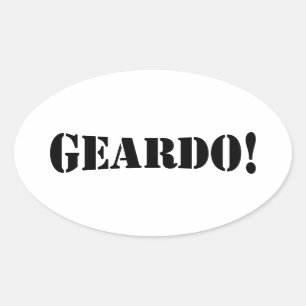 GEARDO! OVAL STICKER