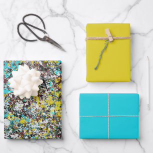 Geared Toward Abstract Art Design Lover  Wrapping Paper Sheet