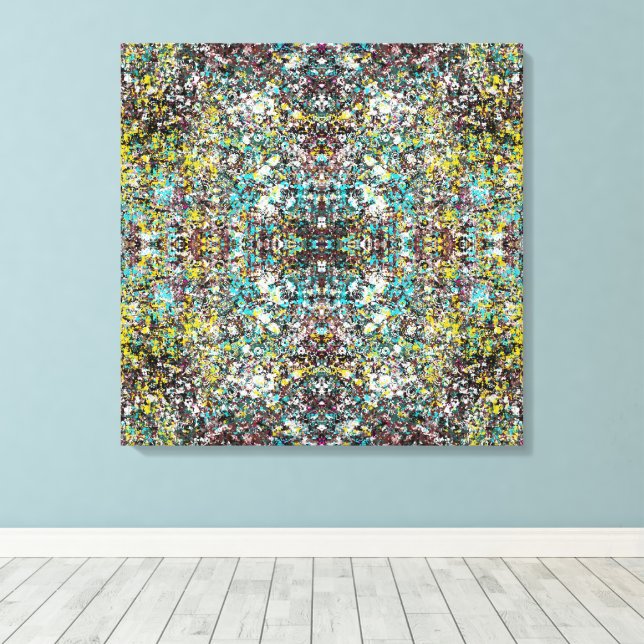 Geared Towards Abstract Art Design Lover  Canvas Print (Insitu(Wood Floor))