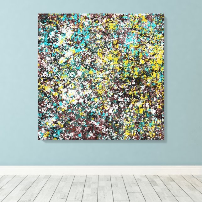 Geared Towards Abstract Art Design Lover  Canvas Print (Insitu(Wood Floor))