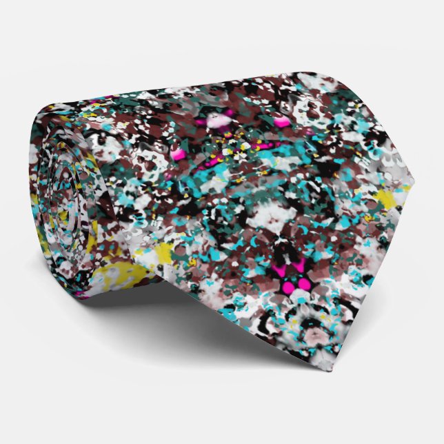 Geared Towards Abstract Art Design Lover  Tie (Rolled)