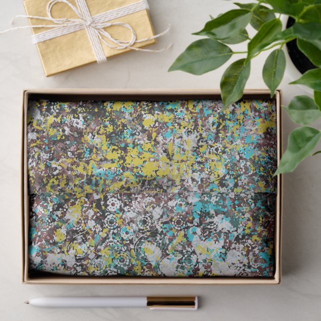 Geared Towards Abstract Art Design Lover  Tissue Paper (Gift)