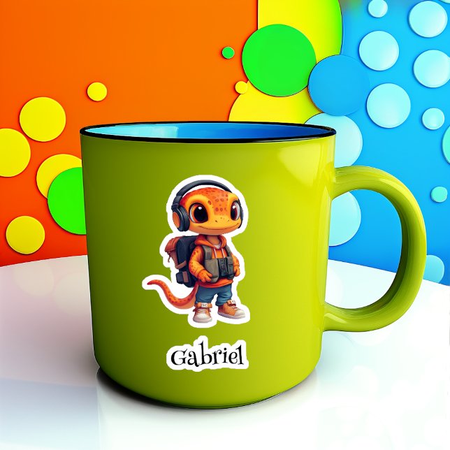 Geared Up Personalised Vinyl Sticker (Creator Uploaded)