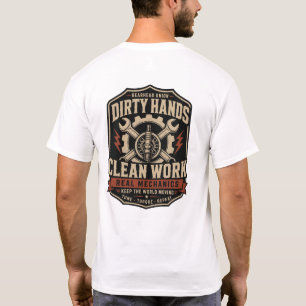 Gearhead Union Mechanic Front & Back Men's T-Shirt