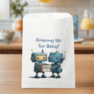 Gearing up for Baby Robot Baby Shower Favour Bags