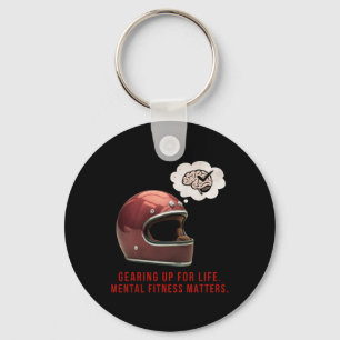 Gearing Up For Life. Mental Fitness S Sticker Key Ring