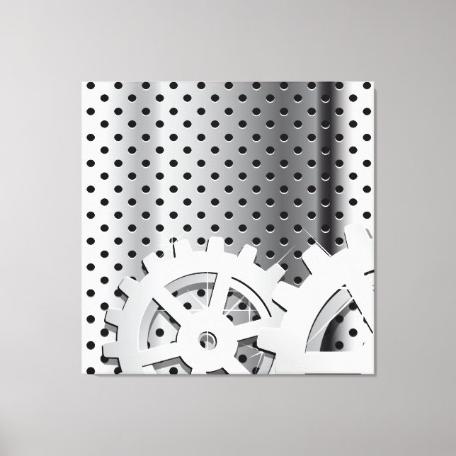 Gears Canvas Print (Front)