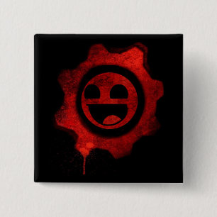 Gears of Awesome 15 Cm Square Badge