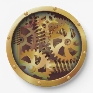 GEARS PAPER PLATE