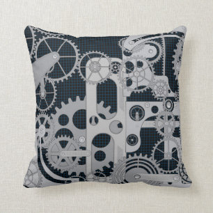Gears Robotic Machinery Pillow