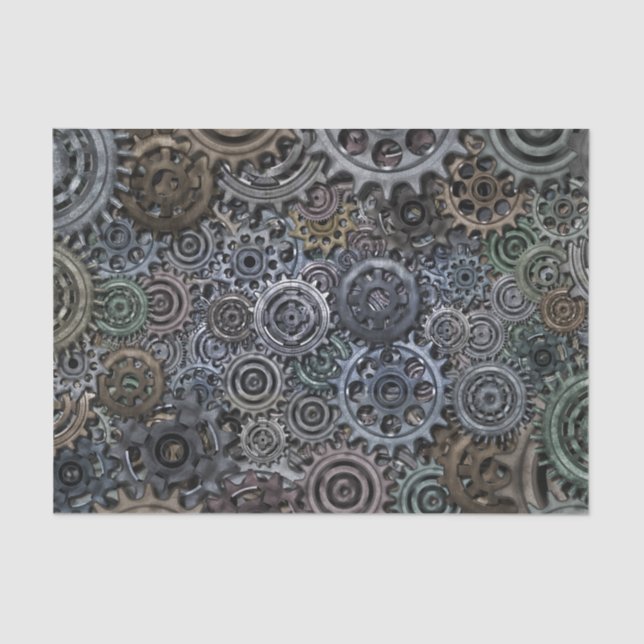 Gears Tissue Paper (Front)