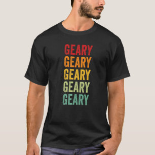 Geary County Kansas Rainbow Text T-Shirt