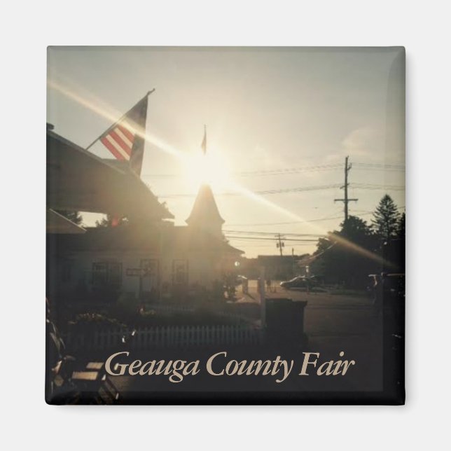 Geauga County Fair, Ohio photo Magnet (Front)