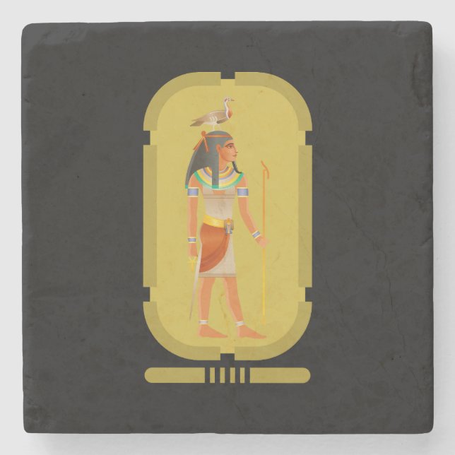 Geb Stone Coaster (Front)