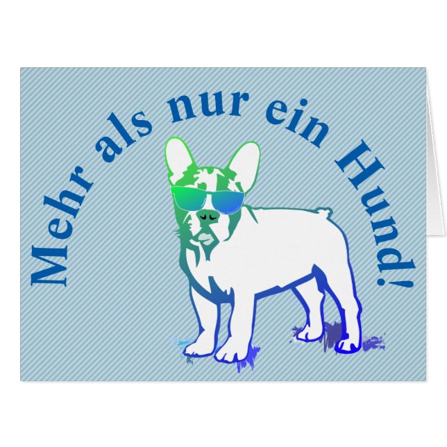 Gebogener Text mit Dogge (Front Horizontal)