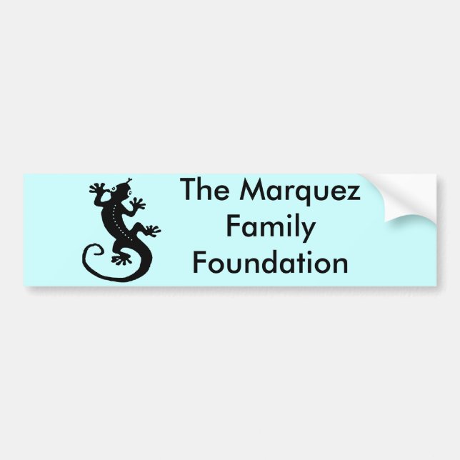 Gecko 1 bumper sticker (Front)