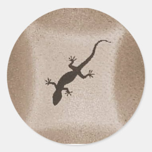 GECKO 1 CLASSIC ROUND STICKER