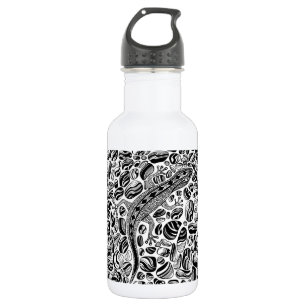 Gecko and pebbles 532 ml water bottle