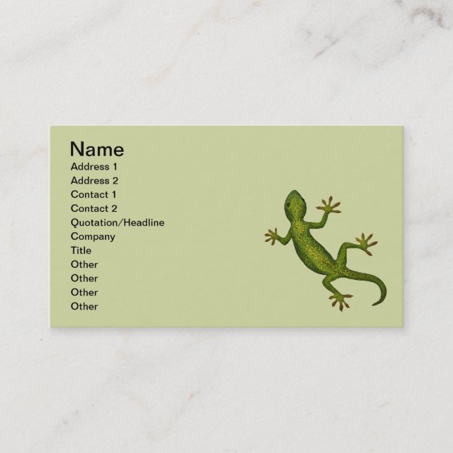 Gecko Business Card (Front)