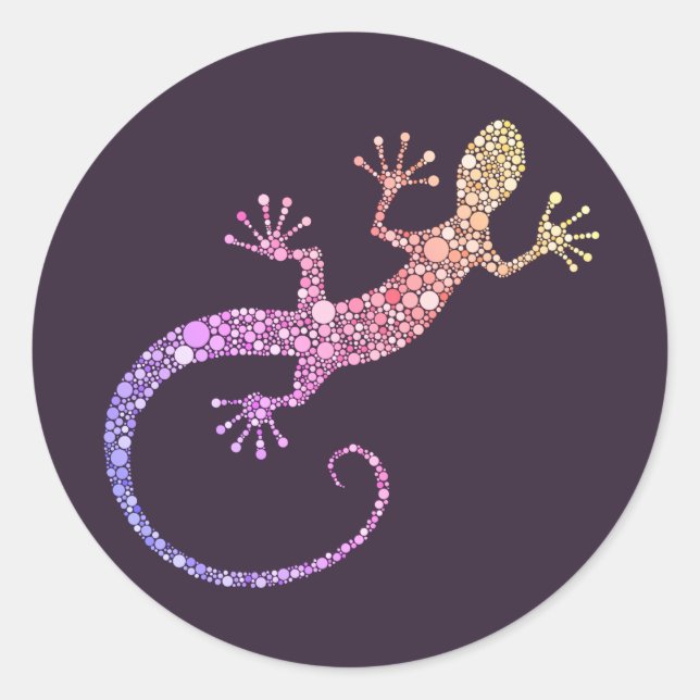 Gecko Classic Round Sticker (Front)
