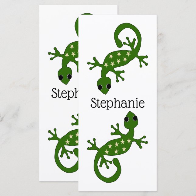 Gecko Design Bookmark (Front/Back)