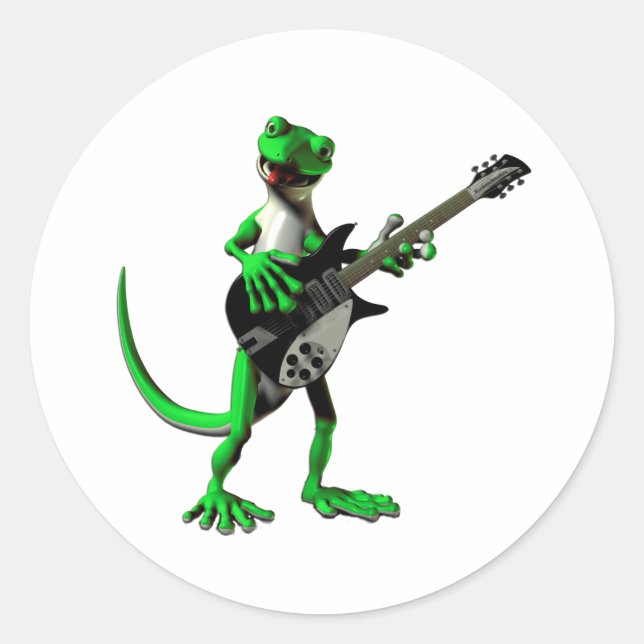Gecko Electric Guitar Stickers (Front)