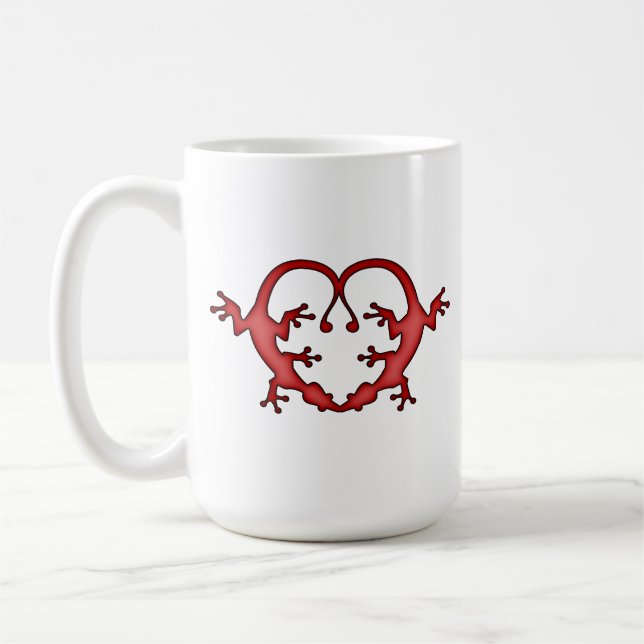 Gecko Heart Coffee Mug (Left)