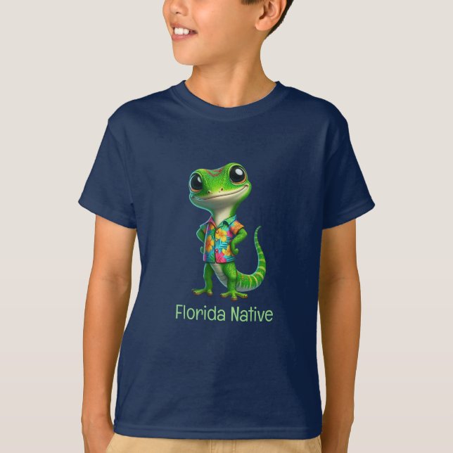Gecko in Tropical Shirt  (Front)
