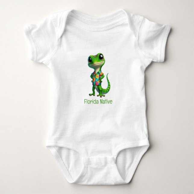 Gecko in Tropical Shirt  (Front)