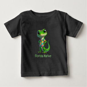 Gecko in Tropical Shirt