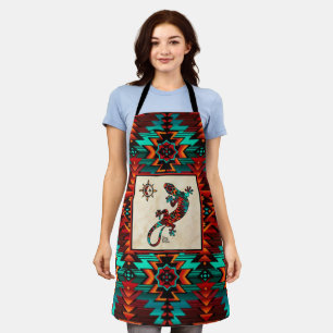 Gecko Lizard And Sun Apron