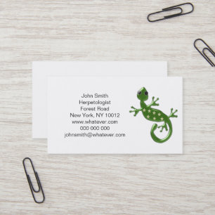 Gecko Lizard Business Card